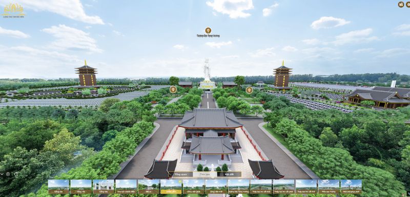 Giải pháp công nghệ thực tế ảo dành cho Khu tưởng niệm, Hoa viên