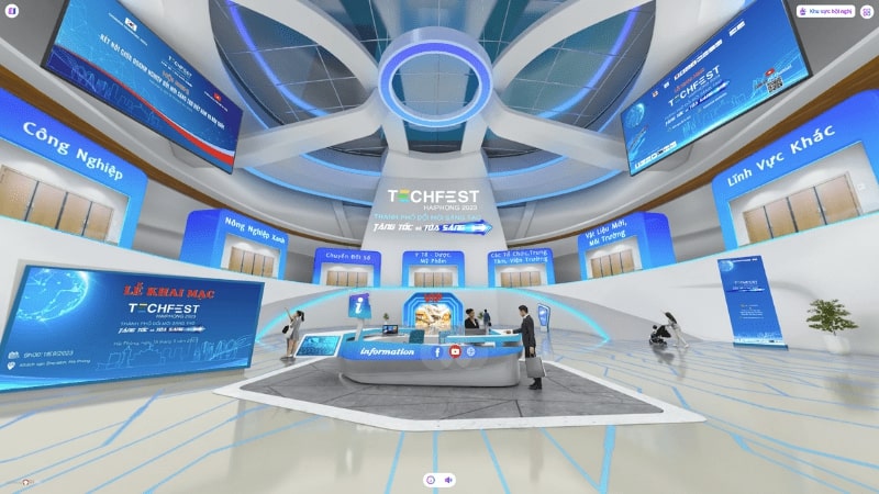 Sự kiện Techfest 2023 kết hợp cả hai hình thức trực tuyến và truyền thống